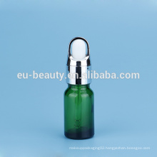 glass pipette essential green glass bottle with UV dropper